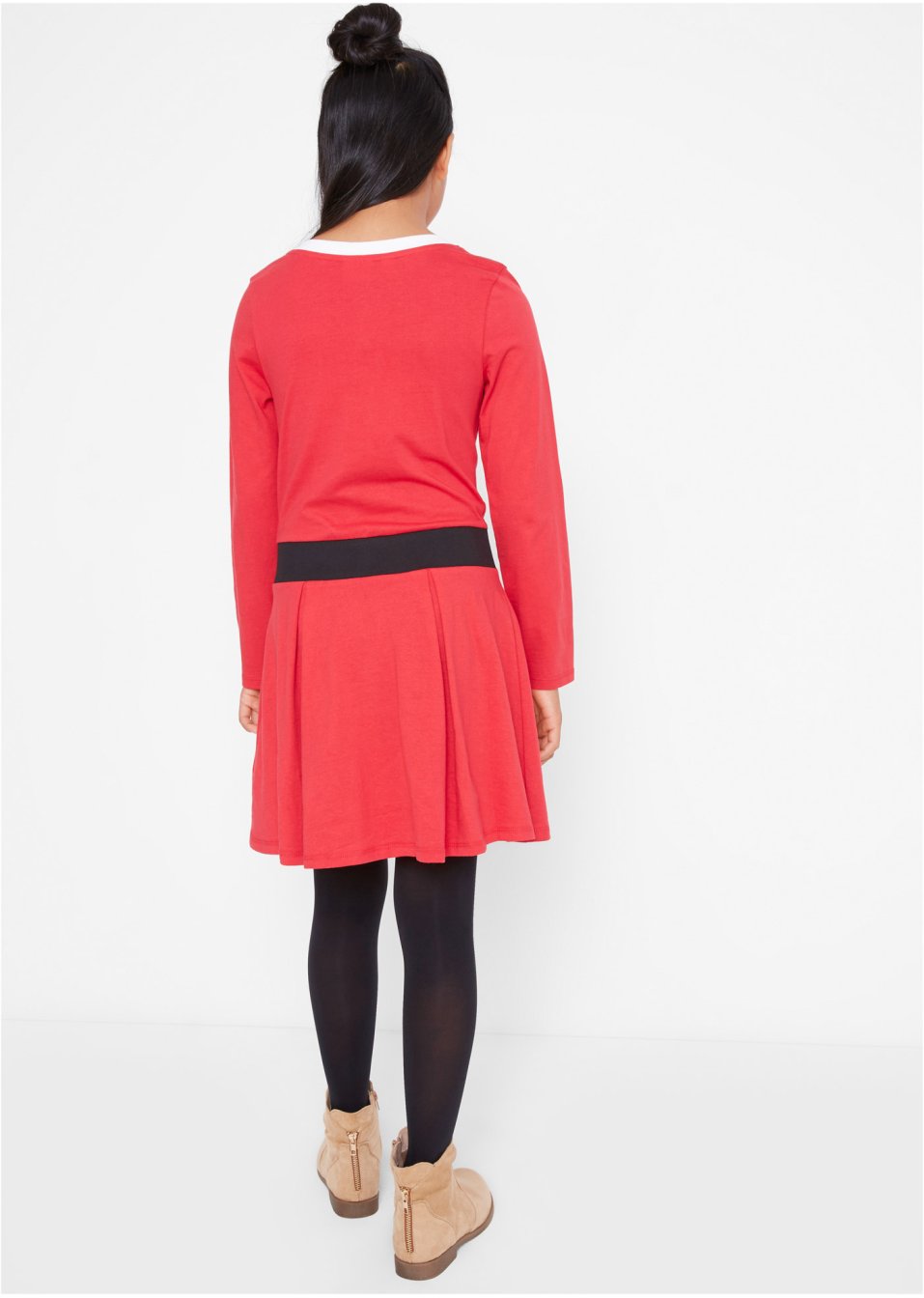 Robe de Noël fille en jersey