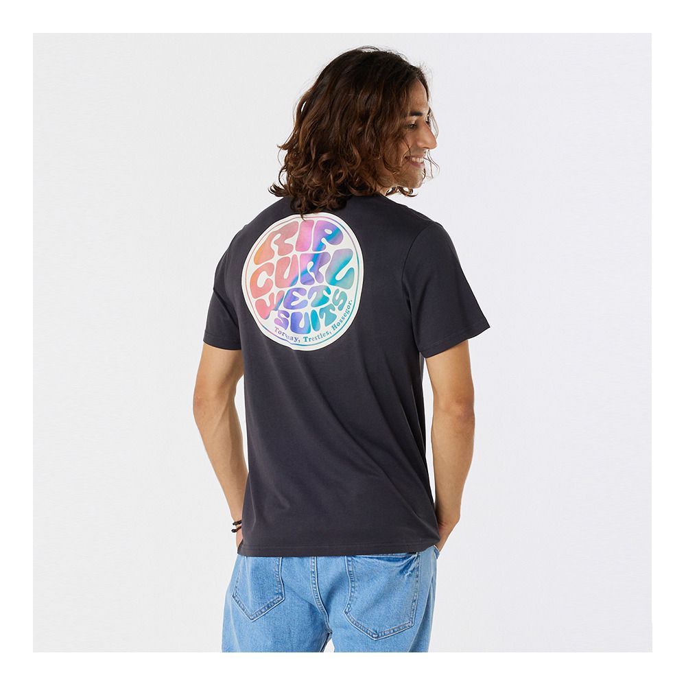 Rip Curl PASSAGE - Tee-shirt Homme washed black