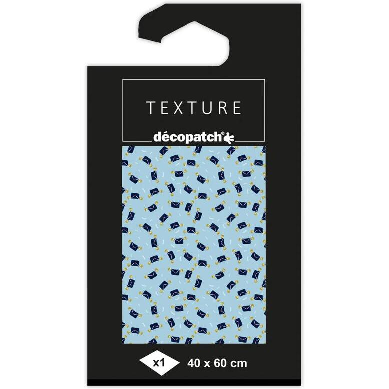 Papier Texture Décopatch n°823 -1 feuille 40x60cm - Bleu