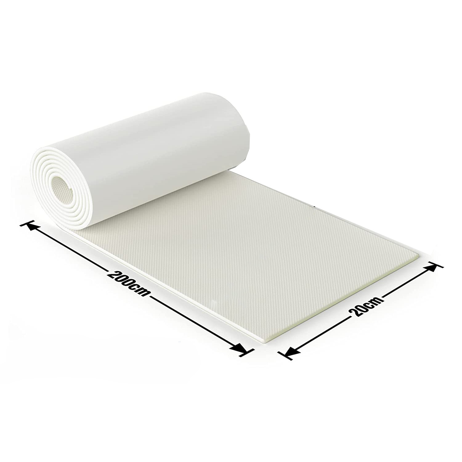 (2mx20cm) Garagenwand Stoss Schutz Selbstklebender Auto Türe Kollisionsschutz - Weiss