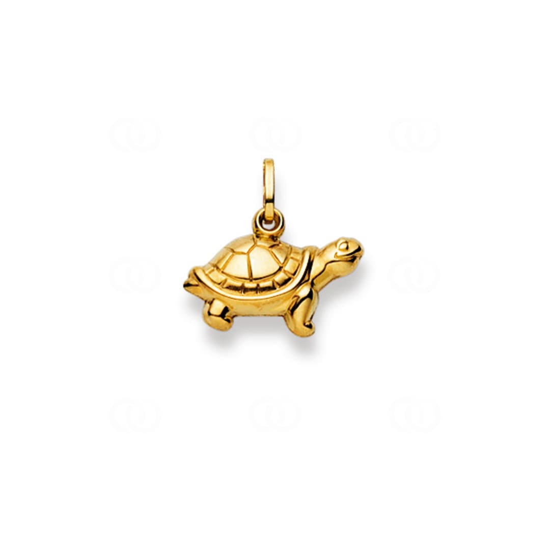 Anhänger 750/18 K Gelbgold Schildkröte