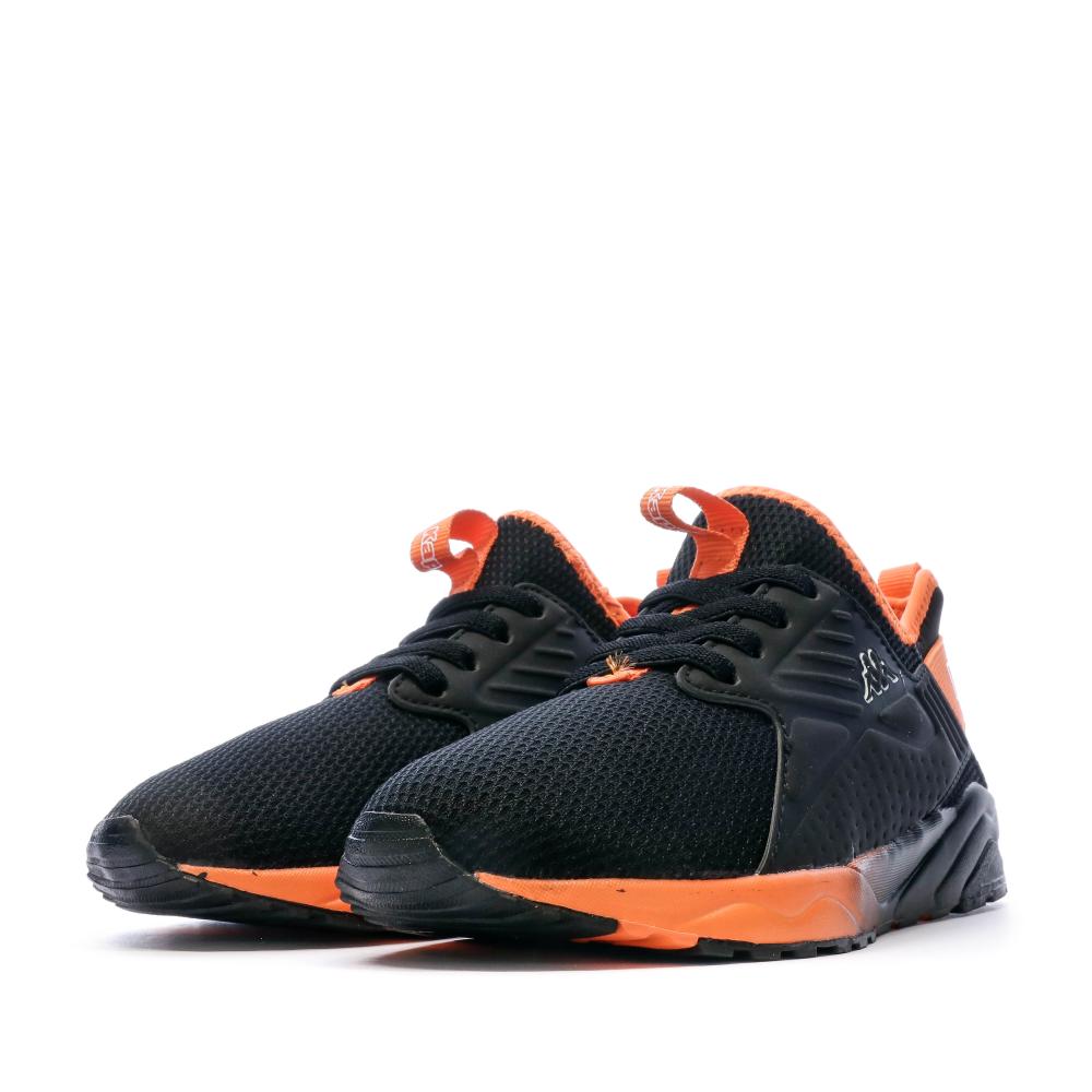 Kappa Baskets Noir/Orange Garçon Kappa San Puerto