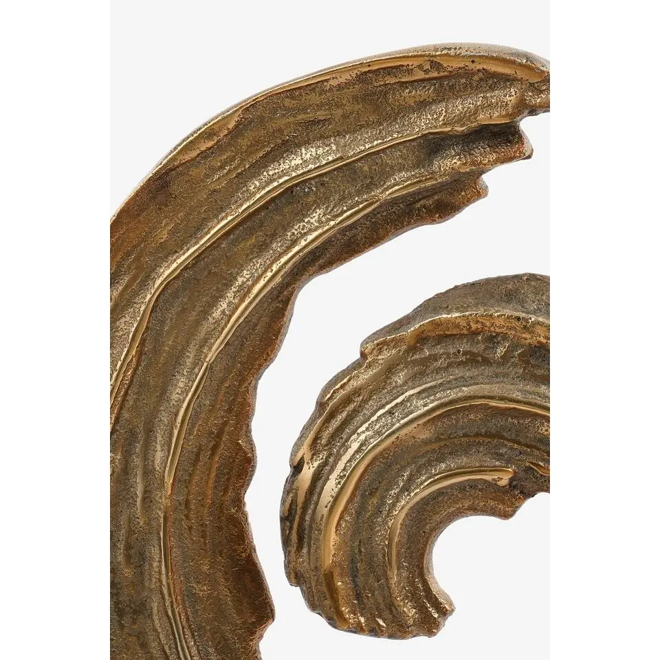 Mica Decorations Curla Woondecoratie - L23 x B15 x H46 cm - Goud