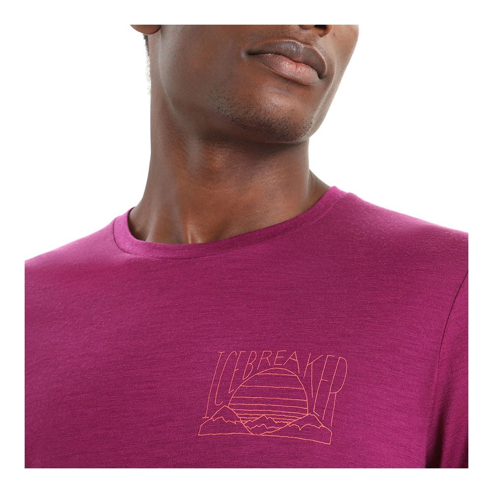 Icebreaker TECH LITE II - Tee-shirt Homme go berry