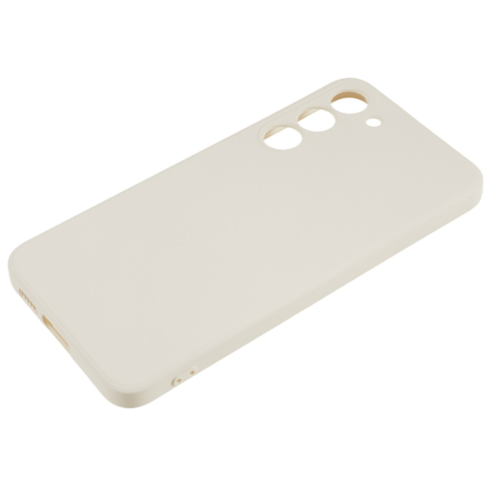 Samsung Galaxy S23 5G Gummi Case Hülle mit Kameraschutz - Cremeweiss (Matt)