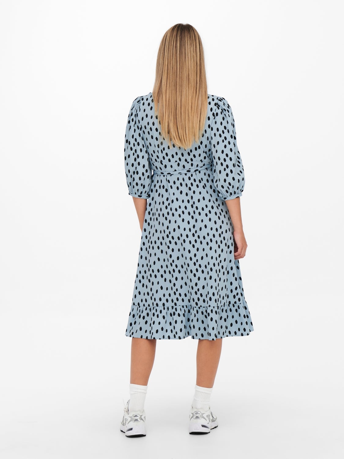 ONLOLIVIA Langes Kleid Blue Fog