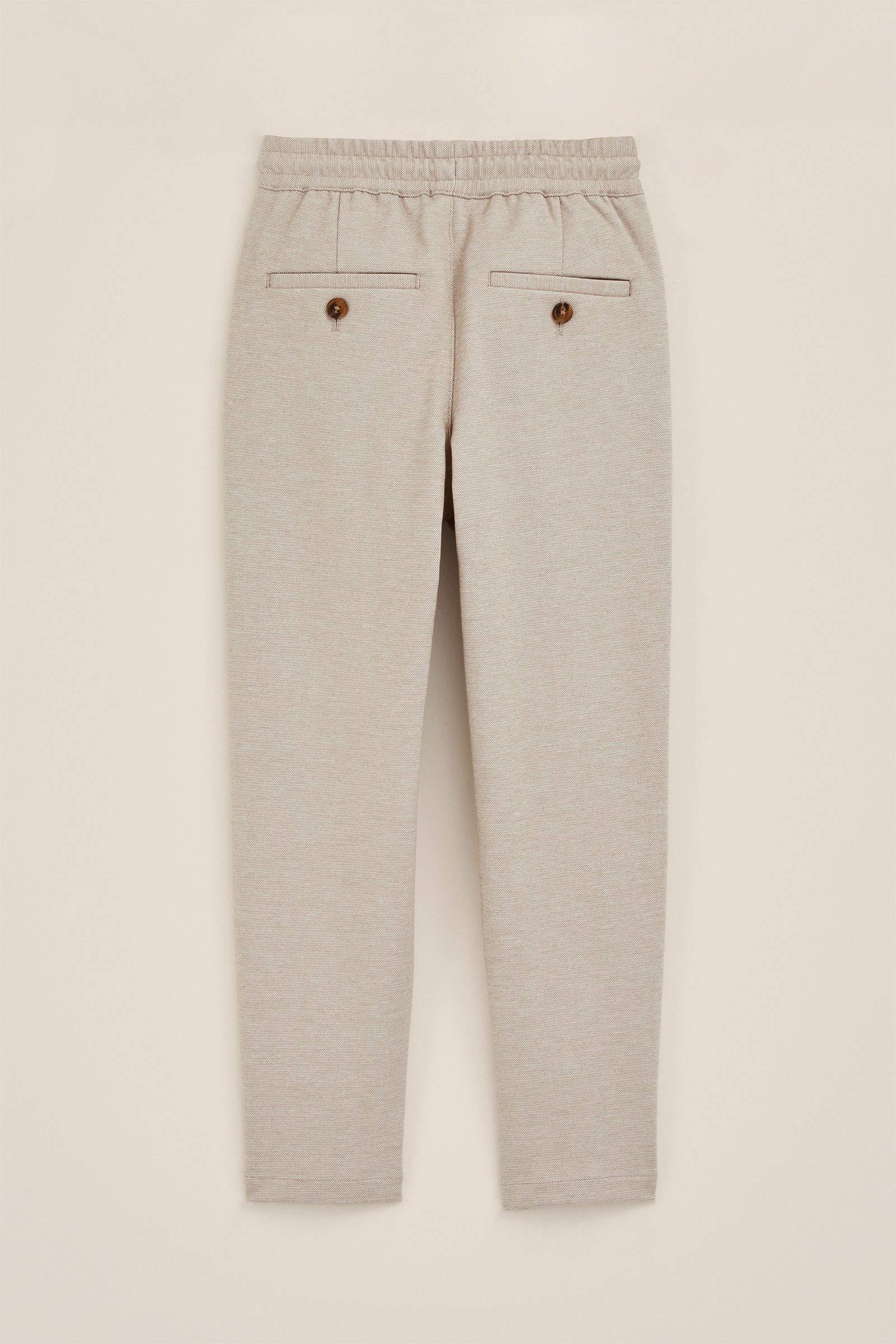 Jongens regular fit gemêleerde pantalon WE Fashion Beige