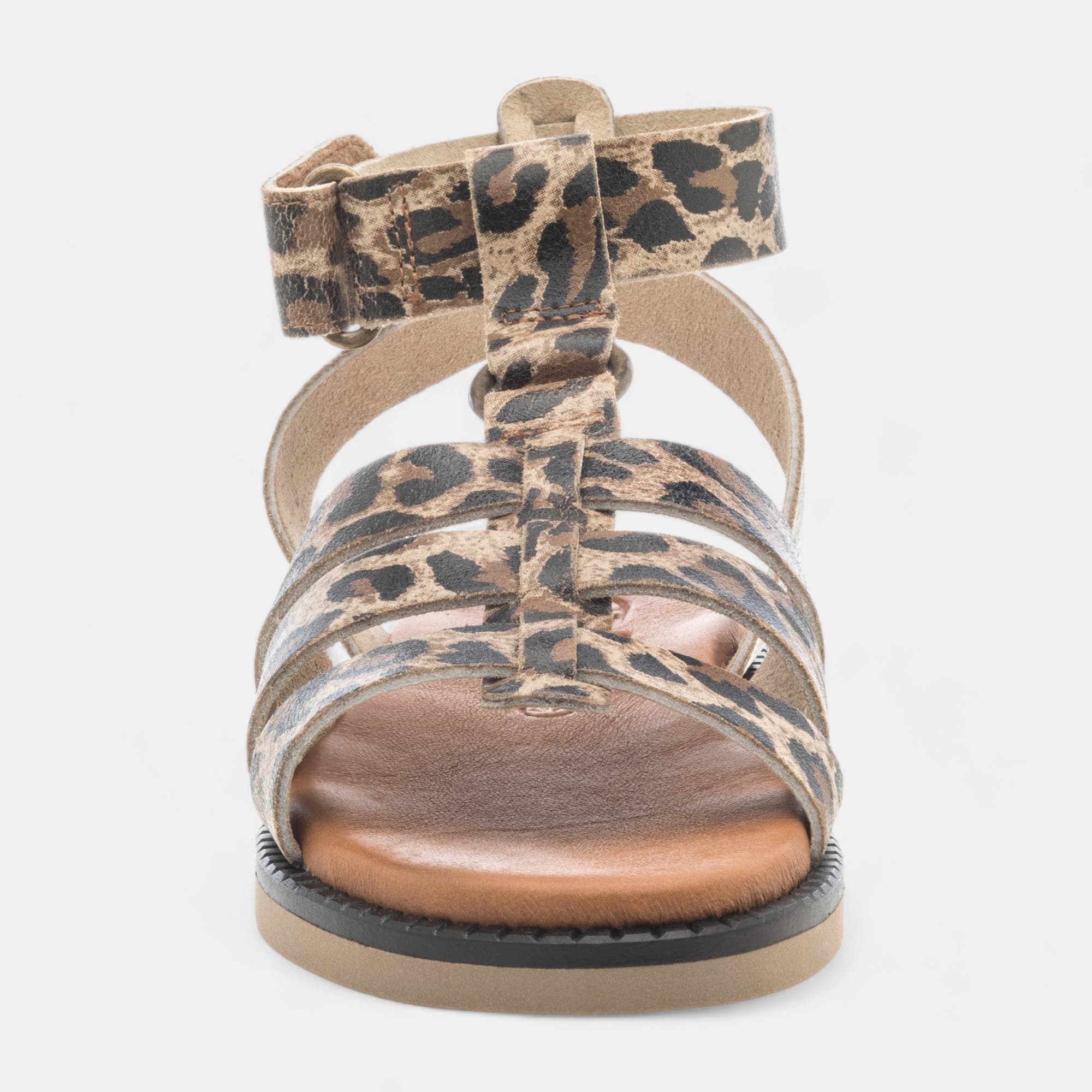 Sandales Femme en cuir multicolore