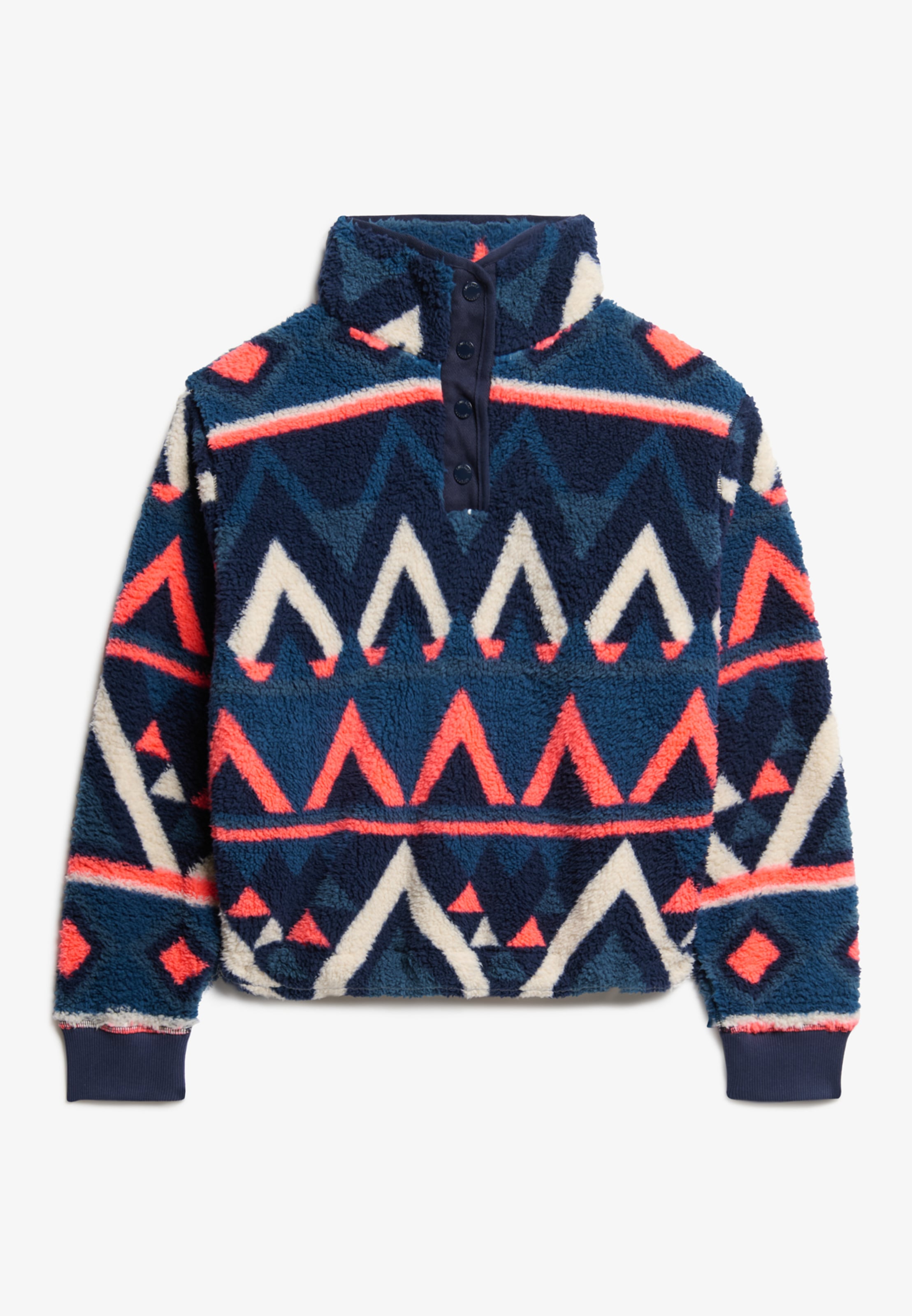 Superdry Fleecepullover »SUPER SOFT PRINTED HENLEY«