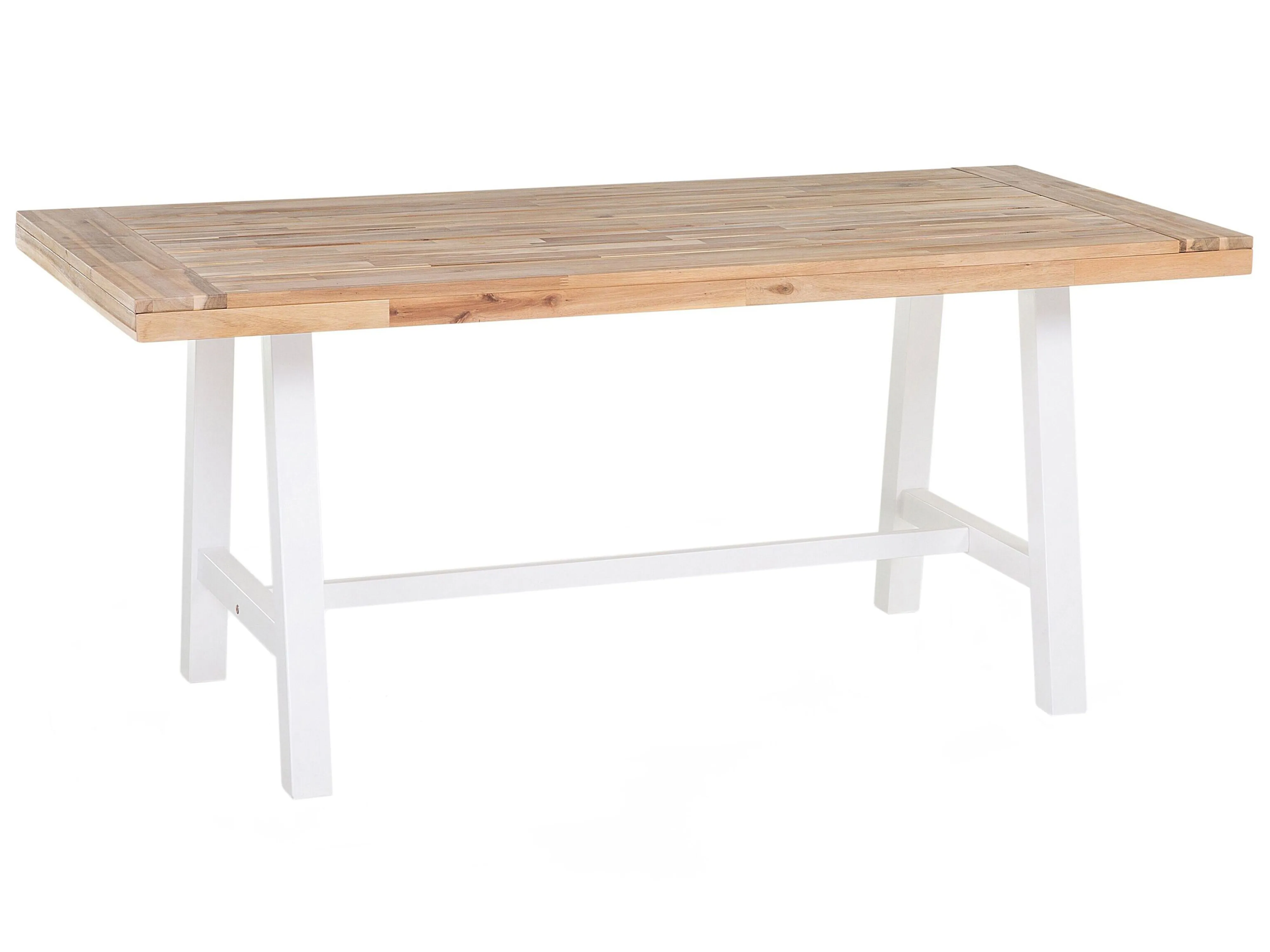 Tuin eettafel SCANIA 170 cm 80 cm Acaciahout Wit