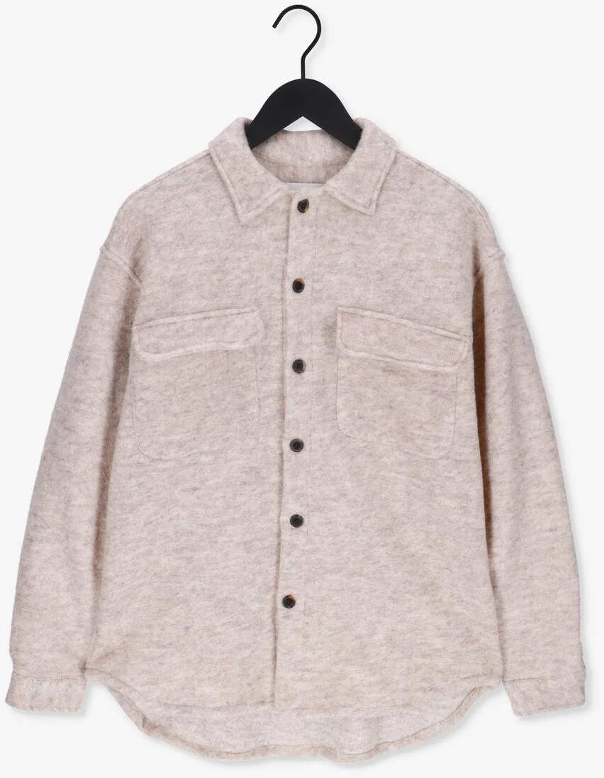 WOODBIRD zand woodbird overshirt stoll wool shirt