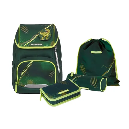 Schneiders Ergojet Jungen Schultasche Dino, 6-teilig