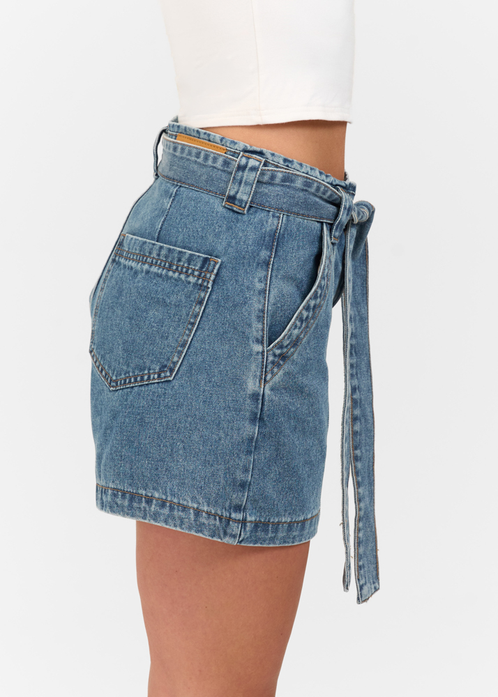 Signature short navy blauw