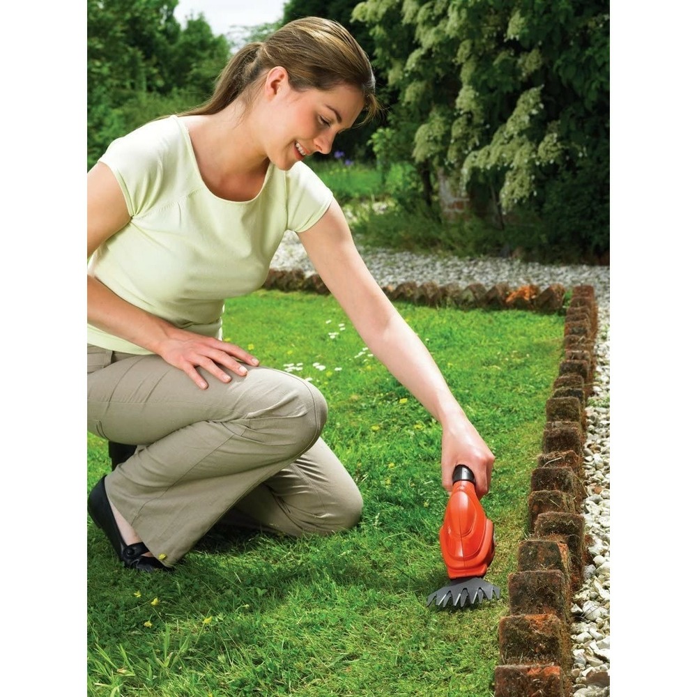 Taille herbe cisaillle sans fil 3.6v batterie lithium 1.1 ah black + decker gsl 200