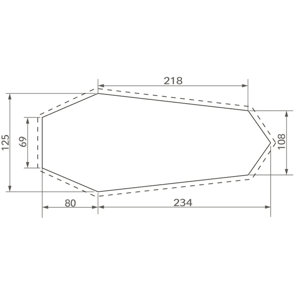 Tapis de sol tente VAUDE FP HOGAN UL 2P BARK
