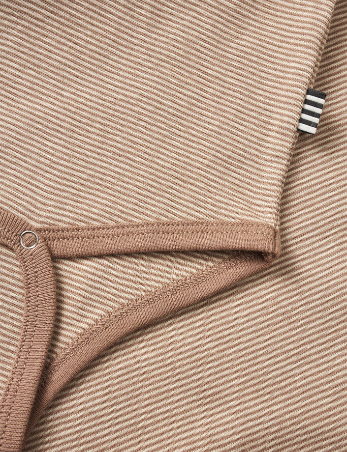 Mads Nørgaard - Copenhagen Soft Micro Striped Body Brund striber