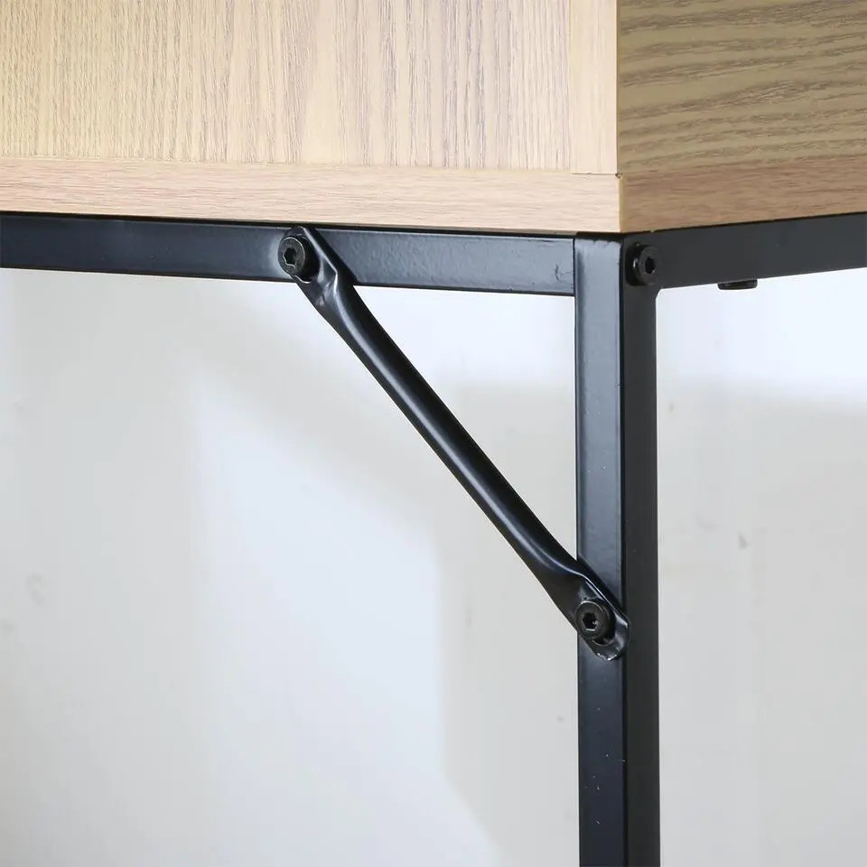 CALICOSY - Sidetable TESSA - Licht hout - 81x100x35 cm