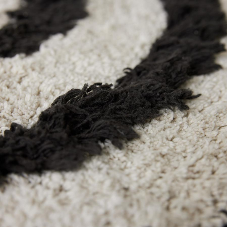 HKliving Round badmat Ø80 monochroom