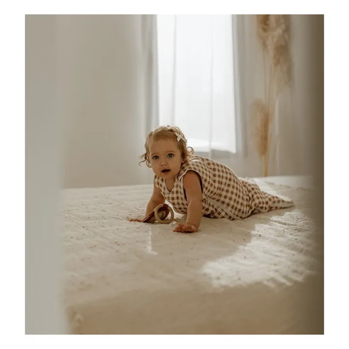 Les Petites Billes Gigoteuse multi-saisons réversible Vichy | Terracotta