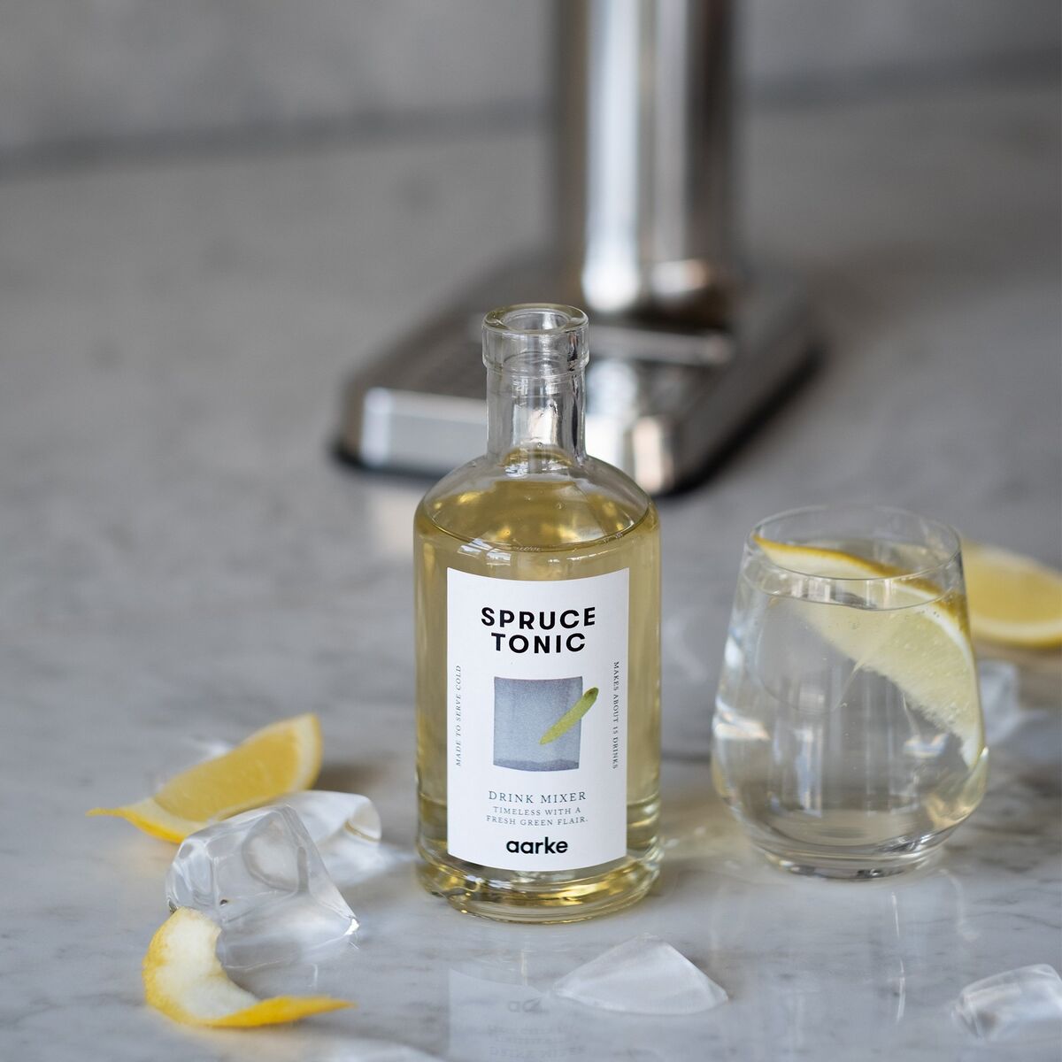 Drink mixer, spruce tonic