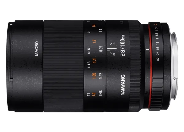 Samyang 100mm F2.8 ED UMC MACRO, Objektiv med fast fokus, 15/12, Sony E