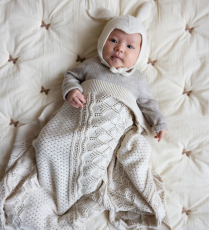 Cam Cam Babyt?ppe - Strik - Pointelle - Off White