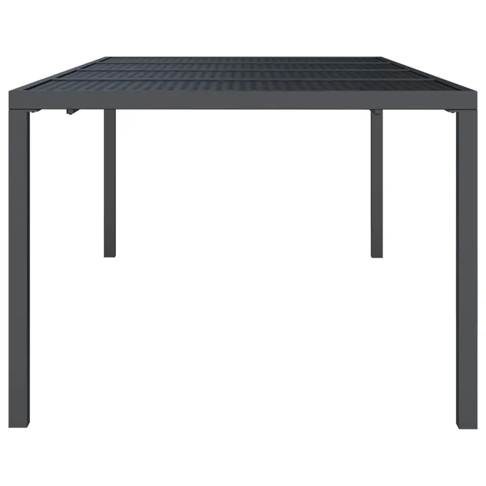 vidaXL - Tuintafel - Antraciet - Staal - 200 x 100 x 72 cm