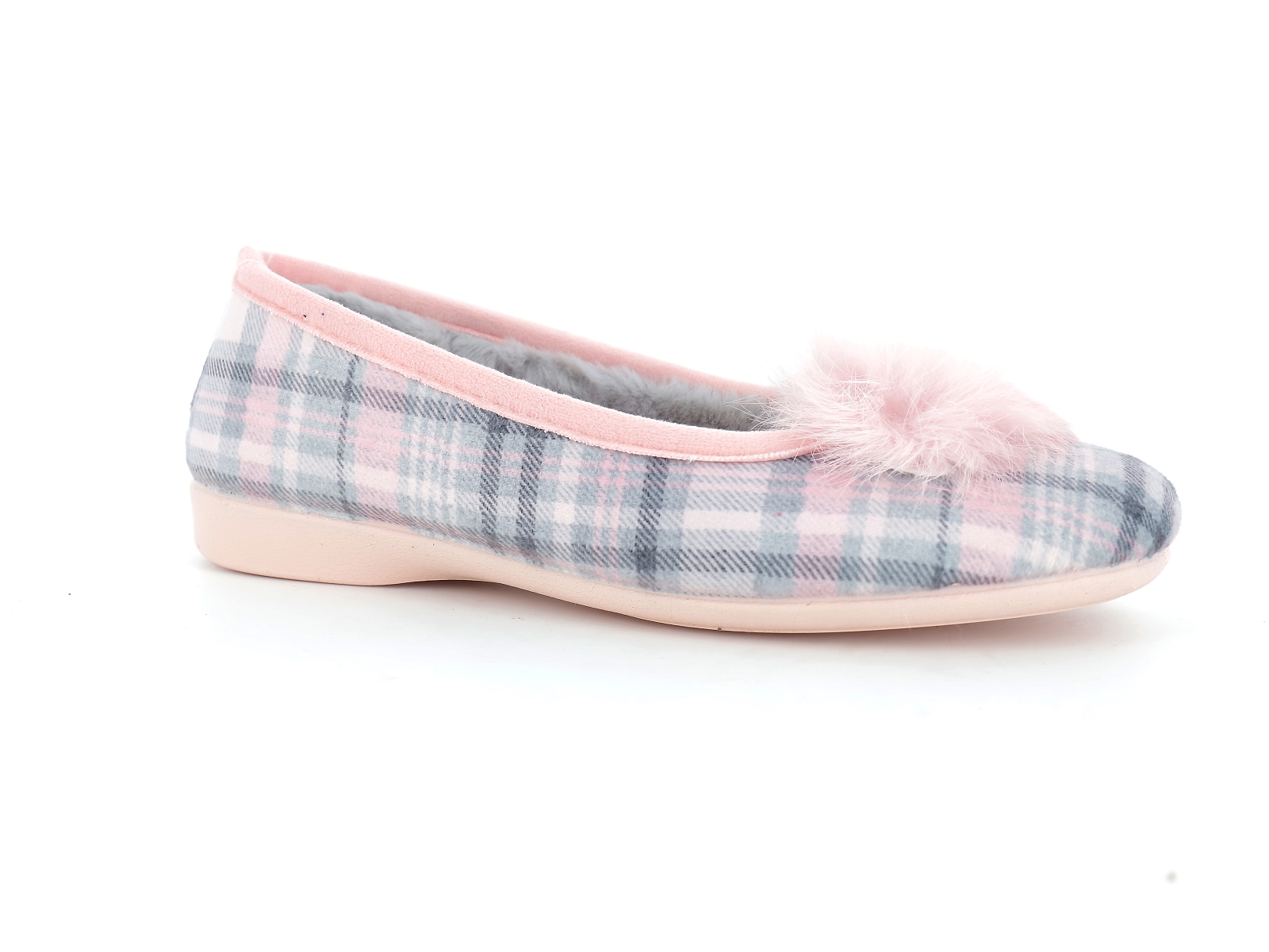F brand-2385 Textile Gris-Rose
