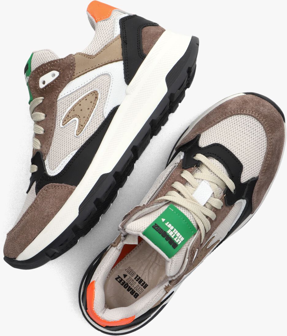 BRAQEEZ beige braqeez lage sneakers fenn flow