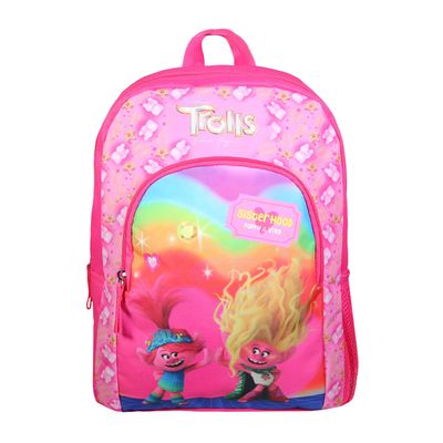 Sac à dos Les Trolls - 1 compartiment - rose - Bagtrotter