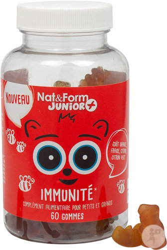 Nat&Form Junior Ours Immunité 60 Gommes