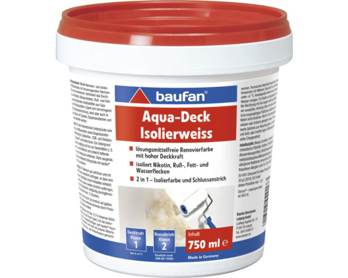 Baufan Aqua-Deck witte renovatieverf 750 ml