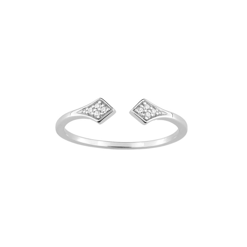 Bague femme - Oxyde de zirconium - Argent 925