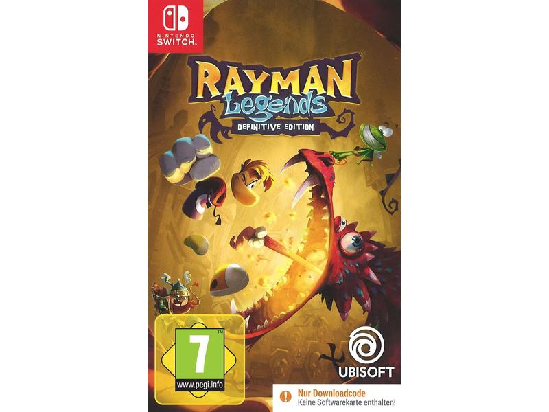 Ubisoft Rayman Legends – Definitive Edition (Code in a Box) Abenteuerliches Jump'n'Run-Spiel für die Switch
