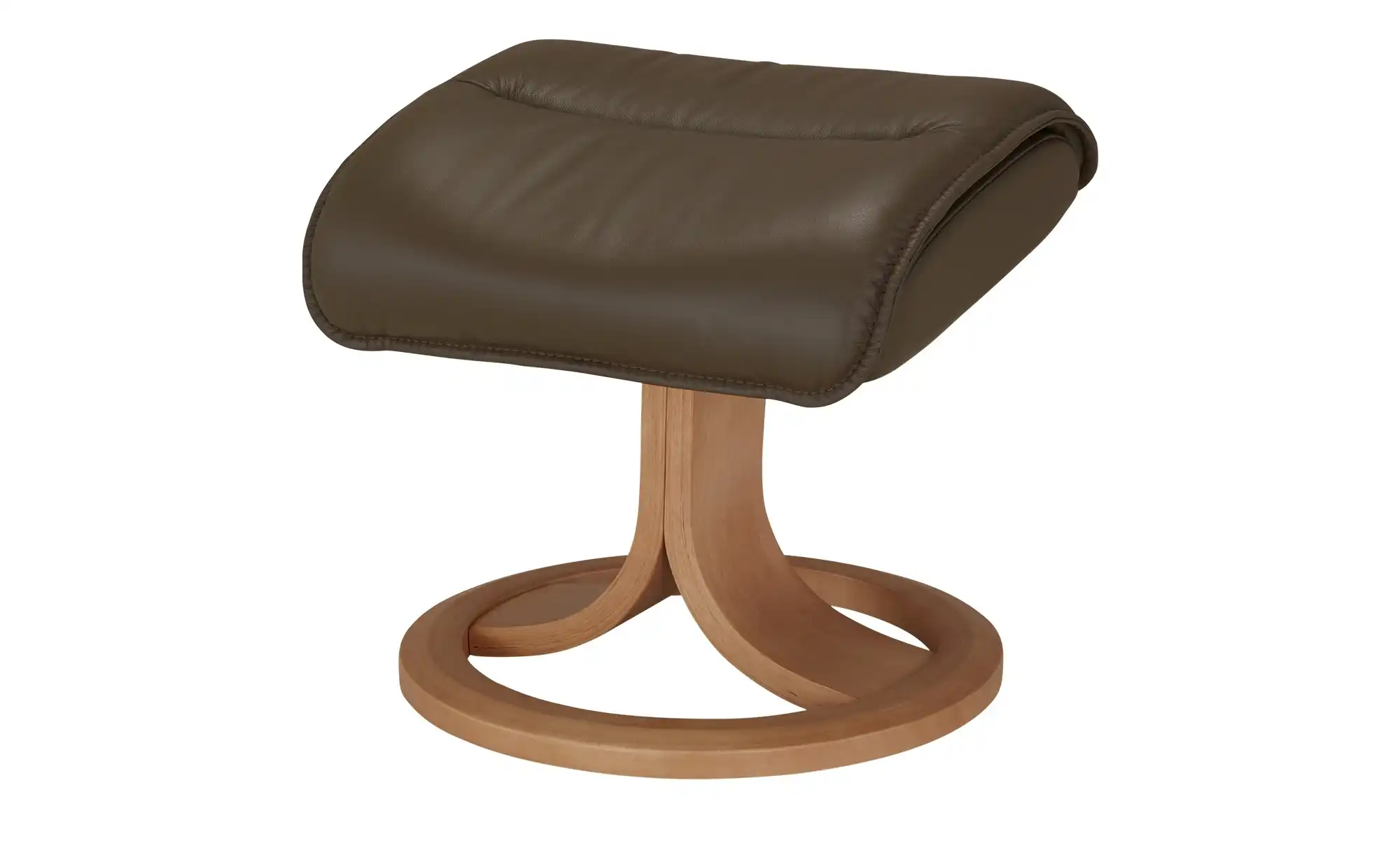 Nordic Life Sessel-Hocker-Set aus Echtleder INC97