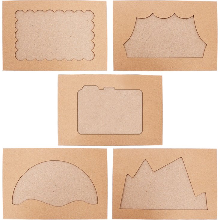 Cadres en carton sodertex fantaisie 15,5x10,5cm lot de  10 pieces 1 coloris