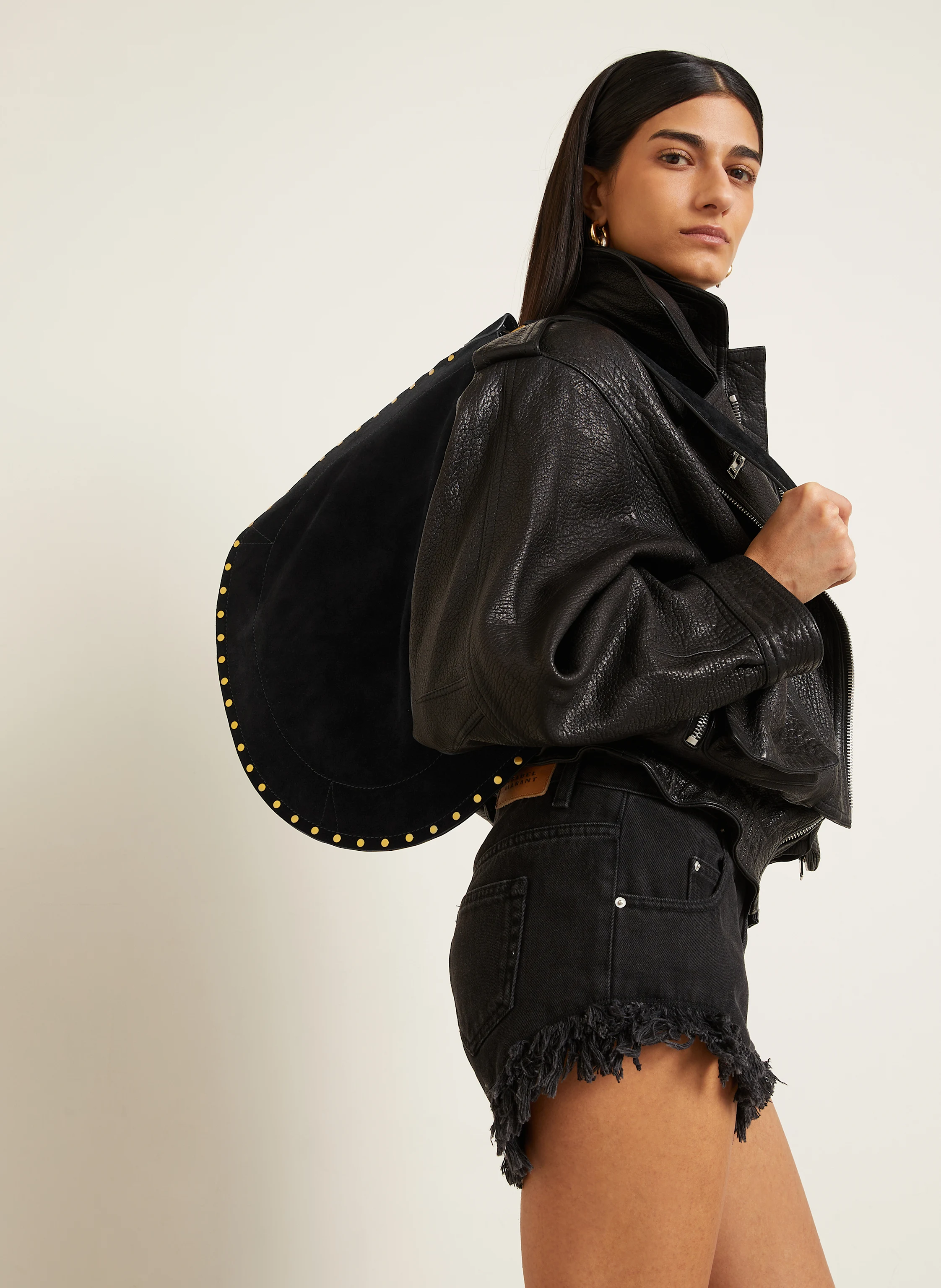 ISABEL MARANT Shopper OSKAN mit Pouch und Nieten