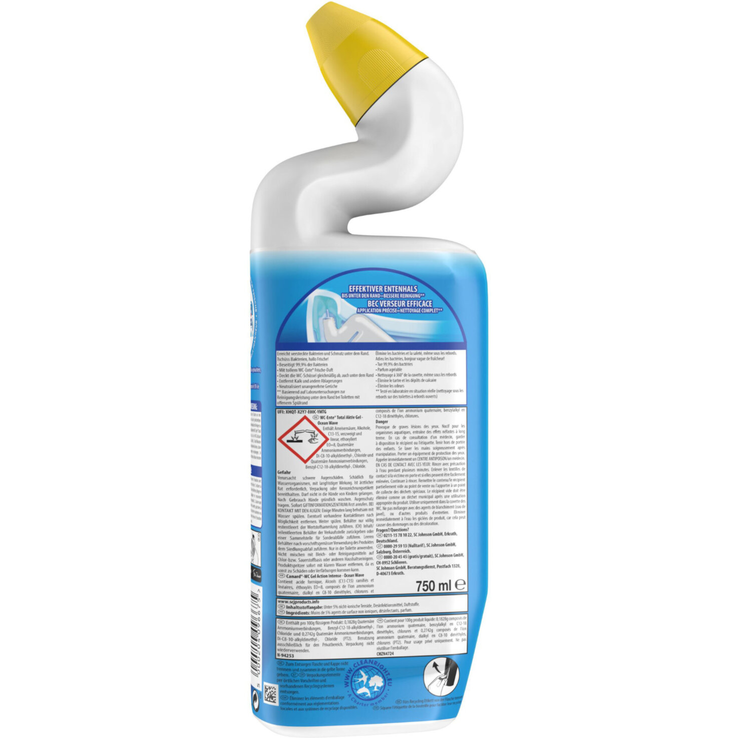 WC-Ente Total Aktiv Gel Ocean Wave