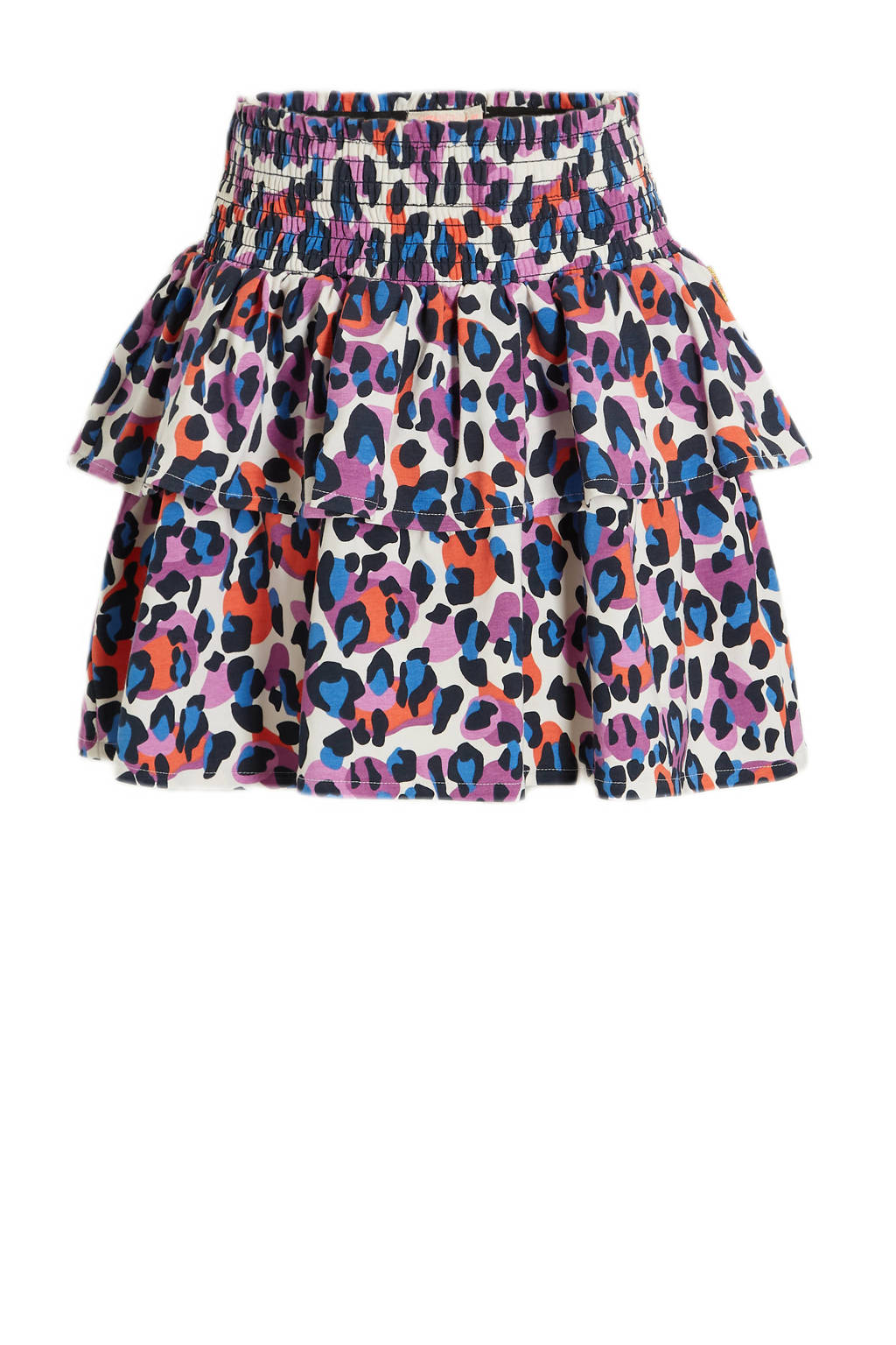 Orange Stars rok Peggy met panterprint multi