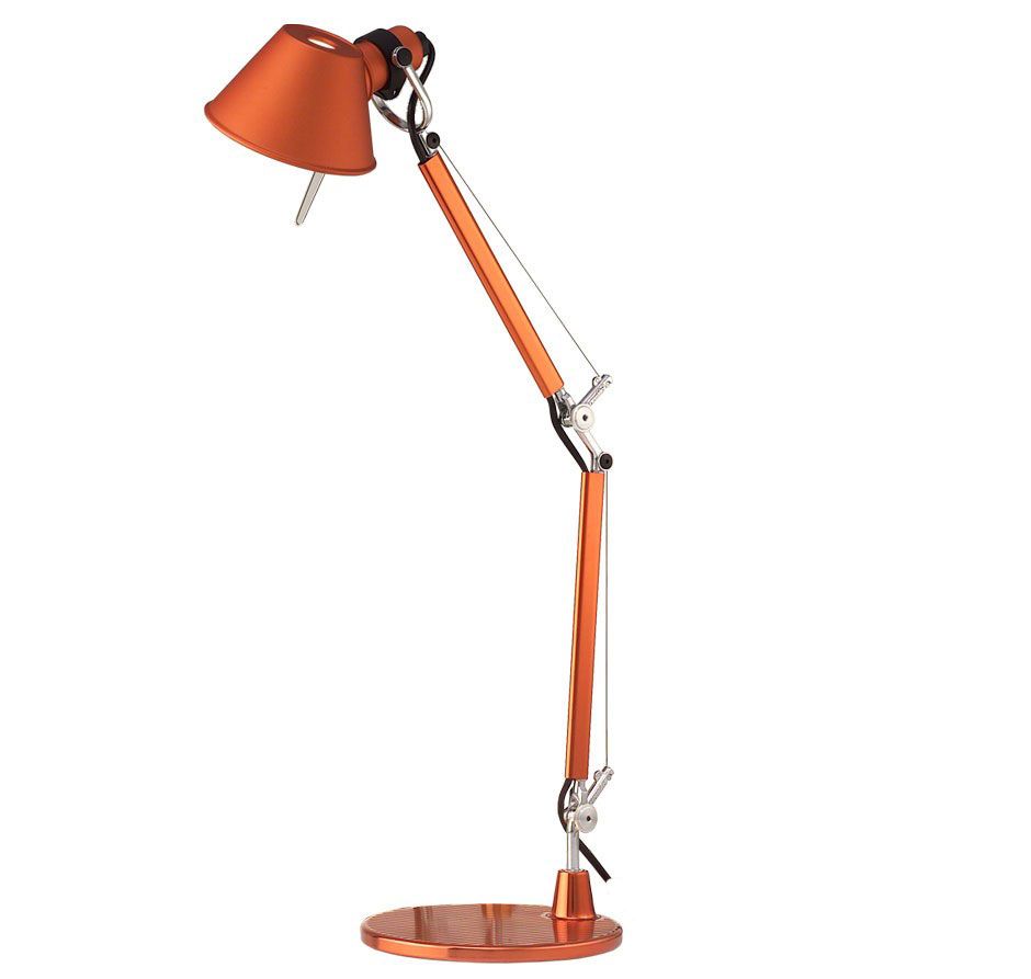 Tolomeo Micro bureaulamp retrofit oranje