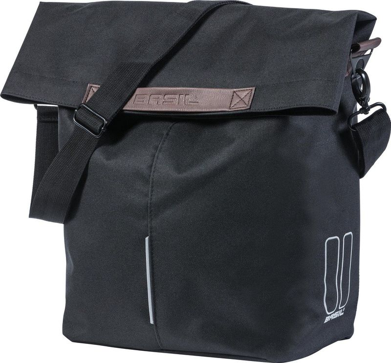 Basil City fietsshopper Enkele Fietstas 16 liter zwart