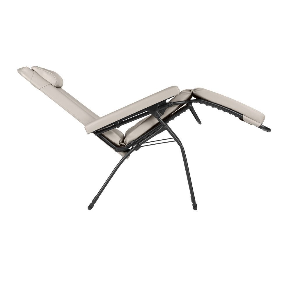 Gepolsterte Zero-Gravity-Relaxliege Oxygène Ginkgo Beige Grege
