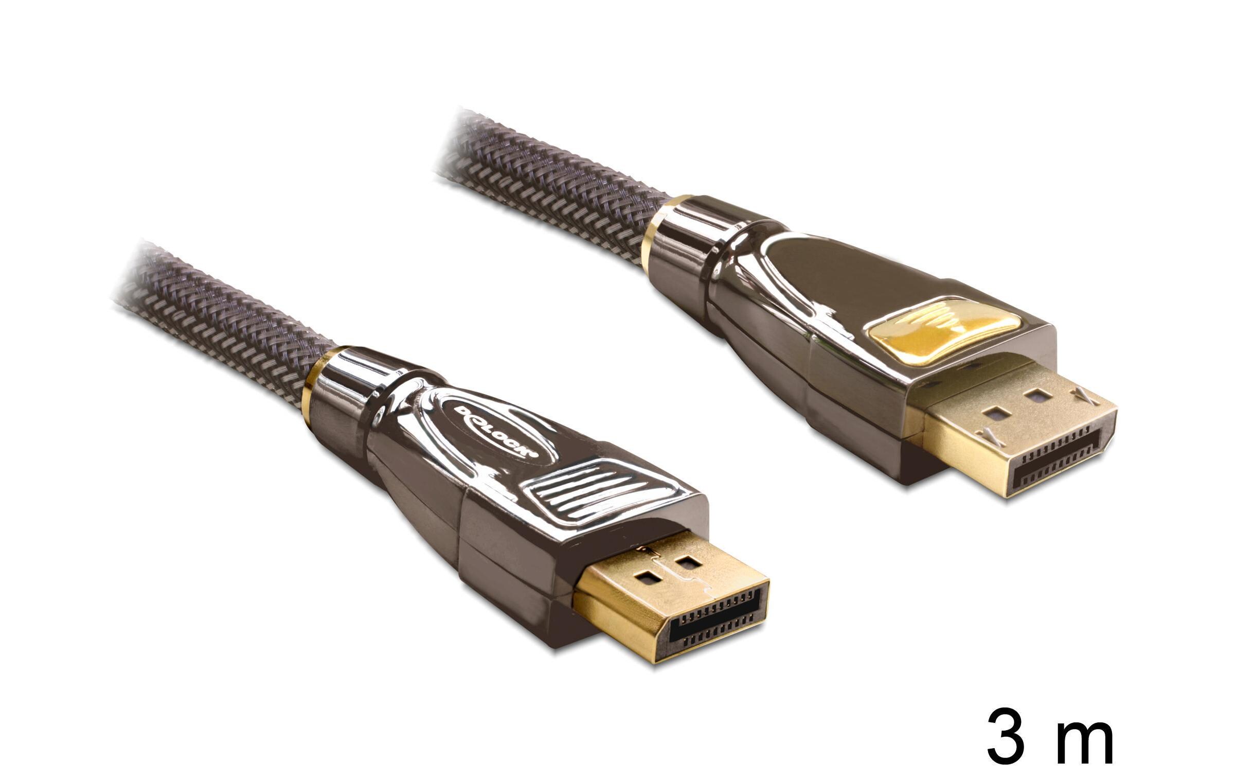 Kabel DisplayPort - DisplayPort, 3 mKabel zur Übertragung von Bild- und Tonsignalen