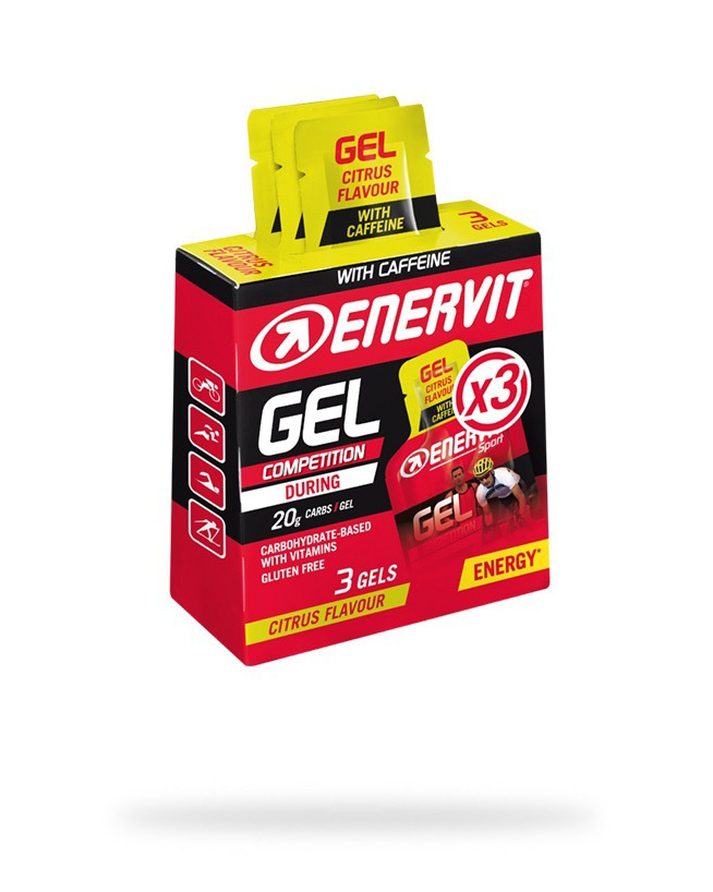 ENERVIT E.SPORT Gel Citrus With Caffeine 3x25ml