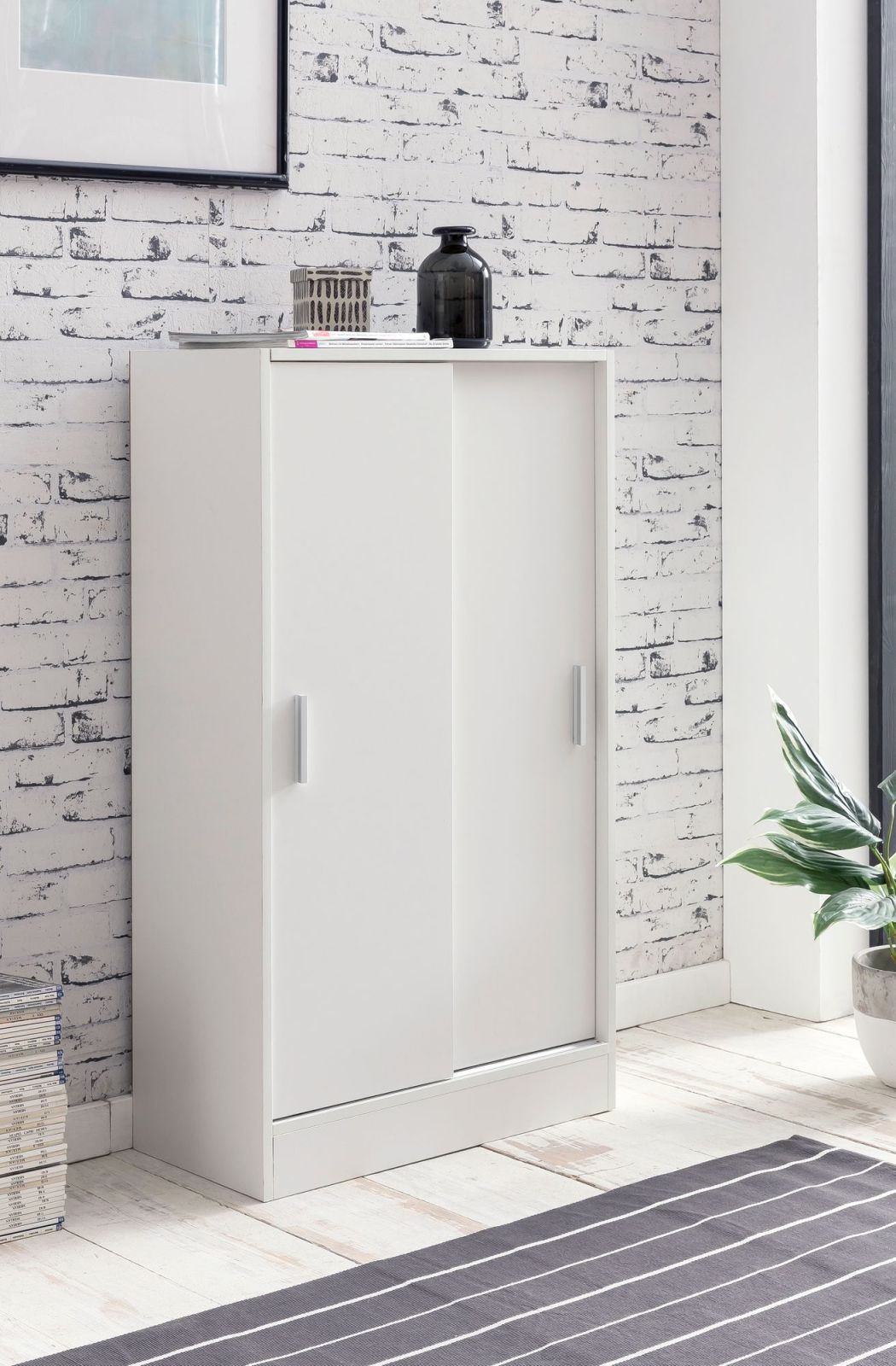Aktenschrank - weiß - 60 cm breit