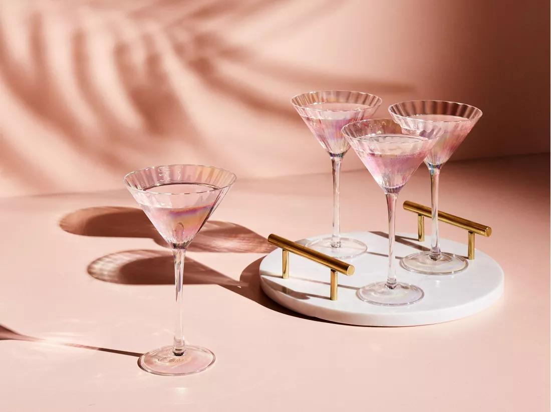 Lot de 4 verres à Martini MORGANITE 220 ml Transparent