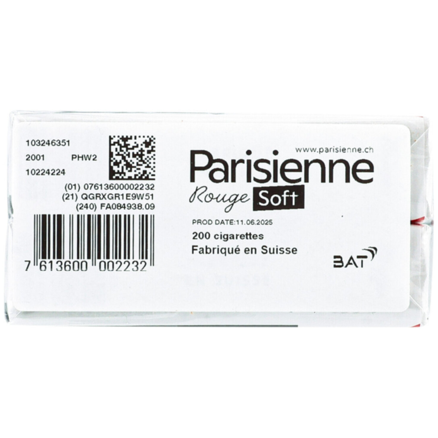 Parisienne Zigaretten Super Soft Stange