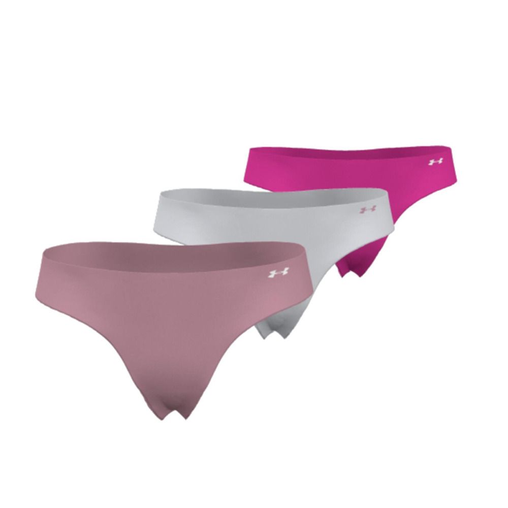 Under Armour UA PURE STRETCH - Strings x3 Femme pink elixir/halo gray/rebel pink
