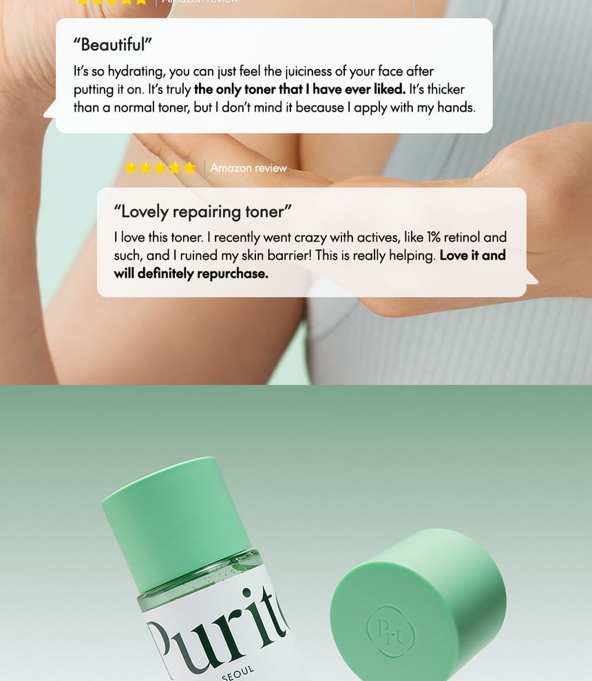 Purito SEOUL - Wonder Releaf Centella Toner ongeparfumeerde mini