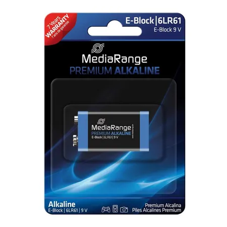 MediaRange Premium Alkaline Batterie E-Block|6F22 9V